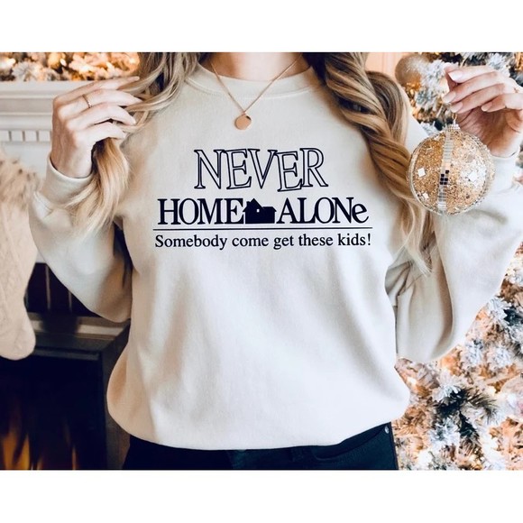 Tops - Never Home Alone Sweatshirt